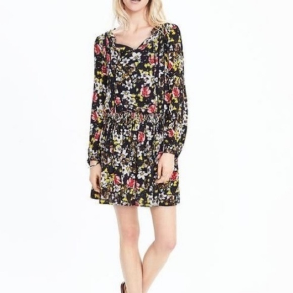 Banana Republic Floral Long Sleeve Dress - Picture 7 of 8